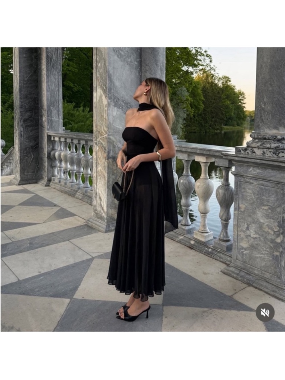 ZARA COMBINED DRESS WITH TRANSPARENCIES